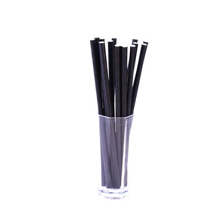 Black Paper Cocktail <b>Straws</b> 14.5cm Disposable Party <b>Drink</b> Accessory - Product Image 5