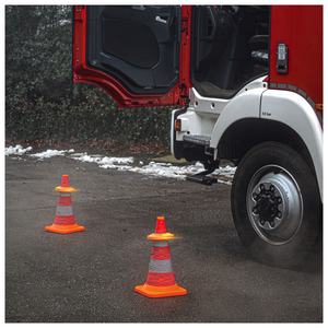 Lámparas de Seguridad Vial con Base Magnética, Paquete de 8, Luces <span class=keywords><strong>LED</strong></span> RGB en Forma de Cono, Secuenciales y Sincronizadas, para Seguridad Nocturna en la Construcción y Tráfico - Product Image 5