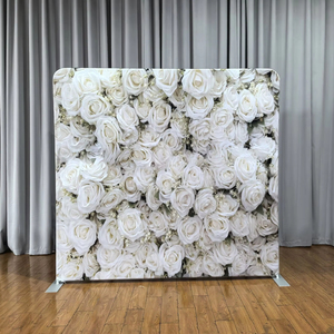 カスタムの取り付けが簡単なテンションファブリック天井バナーカウンターポップアップ背景を備えたトレードショー機器ディスプレイスタンド - Product Image 1