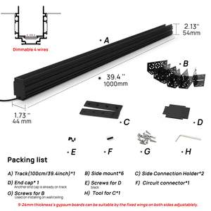 Sistema de riel de pista magnética SCON, lámparas de pie de enfoque ajustable Led, iluminación interior, luz comercial, alta GRI de SC-XTD238 - Product Image 5
