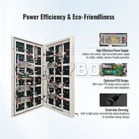 Écran publicitaire LED double face RAYBO pour poteau, IP65, résistant aux intempéries, 7000 nits, pour extérieur