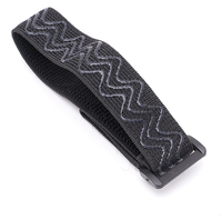 Sangle élastique auto-adhésive à boucle antidérapante en caoutchouc Wave réglable avec attache à crochet et boucle