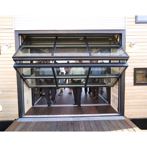 Puerta <span class=keywords><strong>de</strong></span> Garaje <span class=keywords><strong>de</strong></span> Vidrio Automática, Diseño Moderno, Aislada, Vertical, Plegable, con Puerta <span class=keywords><strong>de</strong></span> <span class=keywords><strong>Hierro</strong></span> Plegable <span class=keywords><strong>de</strong></span> Aluminio, Método <span class=keywords><strong>de</strong></span> Apertura Plegable - Product Image 3