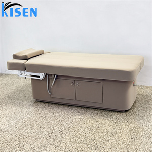 KISEN Professional Salon Furniture Electric Beauty Bed Salon Massage <b>Table</b> Massage Bed 2 Motor Lash Bed <b>Table</b> with Large Space - Product Image 3