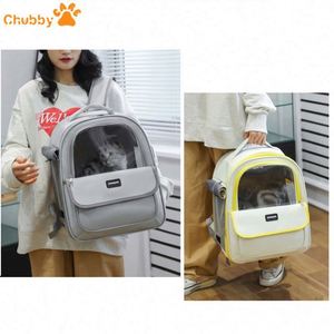 Mochila transportadora de mascotas de gran espacio, transpirable, con apertura lateral, doble correa para el hombro, portátil, para viajes con gatos, directamente del fabricante. - Product Image 6