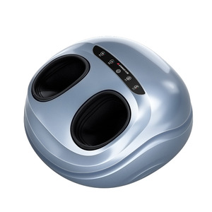 Foot Massager AM30 Full Coverage Heated Wireless Remote Control <b>Timer</b> <b>Plug</b> <b>In</b> Gray And Blue Home Use - Product Image 3