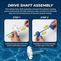 Kit de réparation et de remplacement d'accessoires de piscine pour nettoyeur de piscine automatique Polaris Zodiac 280 et 180