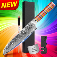 Couteau de chef japonais Gyuto en acier Damas VG10 à 67 couches, à haute teneur en carbone, avec manche Rainbow G10 de 8 pouces, idéal pour les restaurants