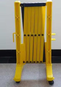 Hàng rào di động đóng mở giao thông cách ly lan can màu vàng đen nhựa an toàn hàng rào - Product Image 6