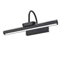 Luminaire mural LED rotatif sans fil avec miroir pliable, télécommande, corps en aluminium, pour cuisine et salle de bain