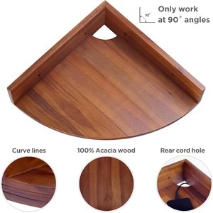 Passing On <b>The</b> <b>Kingdom</b> Wooden Wall Mounted Corner Shelf Polygon Nordic Style Durable Storage Rack For Kitchen Bedroom - Product Image 3