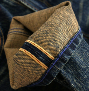 <span class=keywords><strong>Jeans</strong></span> da <span class=keywords><strong>Uomo</strong></span> in Denim Grezzo Giapponese Selvedge, 15 oz 100% Cotone, Modello <span class=keywords><strong>Loose</strong></span> Straight, Alta Gamma, Stile Retrò, Lavaggio Medio con Effetto 3D, Colore Tinta Unita, Collezione Autunnale - Product Image 2