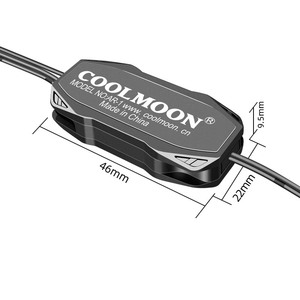 ตัวควบคุมพัดลมคอมพิวเตอร์ <span class=keywords><strong>COOLMOON</strong></span> สำหรับพีซีเกมมิ่ง แบบ <span class=keywords><strong>RGB</strong></span> Mini พร้อมพอร์ตควบคุมพัดลม 3 พิน และฮับพัดลมพีซี ใช้พลังงานจากสาย SATA - Product Image 3