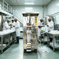 Machine d'emballage de sachets d'eau pure entièrement automatique et efficace, facile à entretenir, machine d'emballage polyvalente