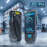 Terminal portable Android 13 avec lecteur de codes-barres pour chaîne du froid, clavier robuste IP66, PDA