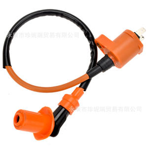 คอยล์จุดระเบิด Haomai GY6 50 150CC สกู๊ตเตอร์ ATV หม้อแปลงไฟฟ้าแรงสูง 125  อะไหล่แต่งสีส้ม - Product Image 1