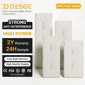 Controlador LED Ultra Delgado DESEE 12V 24V 34W 36W 60W 100W, Fuente de Alimentación de Voltaje Constante para Iluminación de Gabinetes, Armarios y Luces Lineales - Product Image 1