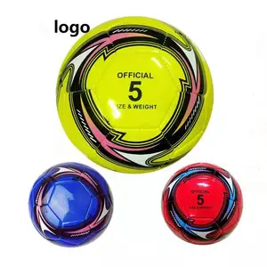 Wholesale mixed style size 5 soccer training pvc machine stitched adult soccer cheap soccer ball