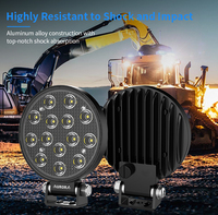 Lampe minière AURORA 5 pouces IP68 étanche pour machines et équipements miniers