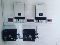 Système d'énergie solaire hybride Luxpower 5 kW Eco avec onduleur solaire hors réseau double MPPT