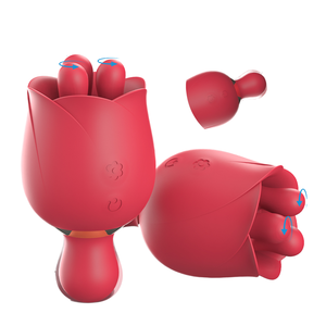 Kovida 3 trong 1 của Pinch xoay Vibrator núm vú Massager âm vật kích thích Rose Vibrator tay Rose Vibrator cho phụ nữ người lớn - Product Image 1