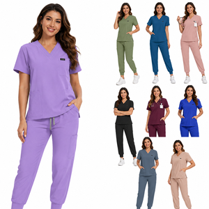 Uniformes Clínicos para Enfermeras, Conjuntos de Uniformes Médicos, Conjunto de Pantalones Deportivos Antibacterianos para Mujeres Cuidadoras, Uso Diario Médico - Product Image 5