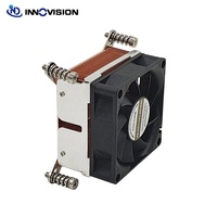 Refroidisseur de processeur actif 2U LGA2011 carré 2066 Refroidisseur en cuivre Ventilateur vers le processeur 2011-2UAC11