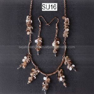 Ensemble de bijoux pour femmes en argent sterling indien, cadeau de fiançailles et de mariage tendance, boucles d'oreilles - Product Image 1