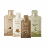 Pochette à bec verseur personnalisée pour l'emballage d'échantillons de café en poudre, de thé au lait et de boissons – Petit sachet