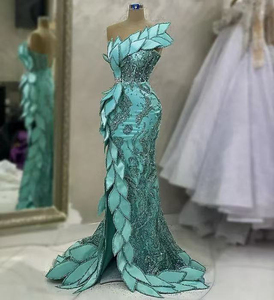 <span class=keywords><strong>Vestido</strong></span> de fiesta Aso Ebi estilo sirena con <span class=keywords><strong>lentejuelas</strong></span>, encaje y cristales para noche, fiesta formal, segunda recepción, cumpleaños o compromiso - Product Image 1