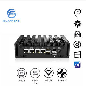 BKHD 12th gen J6412 routage doux J6413 quad core M.2 N5105 DDR4 basse puissance embarqué 4K TPM slot Aikuai J4125 mini hôte Centos - Product Image 5
