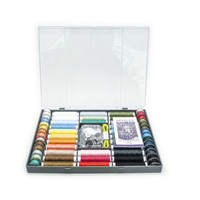 Boîte de kit de couture avec aiguille et fil à coudre à la main Accessoires de couture Ensembles de couture pour broderie à domicile