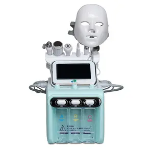 7in1 H2o2 Aqua Peeling Gezichtsmachine Waterstof Zuurstof Jet Peeling Spray Kleine Bellen Hydrodermabrasie Facial Spa Machine 2023