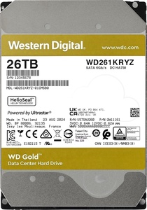 26TB Gold Enterprise Class <b>Internal</b> <b>Hard</b> <b>Drive</b> HDD 7200 RPM 6 Gb/s 512 MB 3 5" WD261KRYZ for WD261KRYZ Western D - Product Image 3