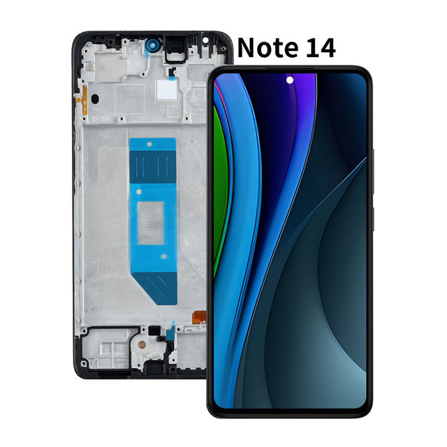 Oled LCD for Xiaomi Redmi Note 14 4G Lcd Screen Display Mobile Lcd Screen with Frame Cell Phone Lcd Touch Screen Replacement