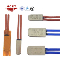 Interruptor térmico bimetálico HC25, caja de Metal de 135 grados C, Protector de corte térmico con batería eléctrica para sobrecarga trifásica