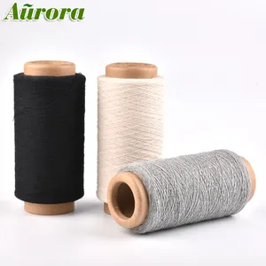 High Quality low twist NE6/1 NE8/1 glove cotton knitting yarn cvc65/35 raw white yarn for knitting work glove yarn