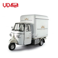 Camionnette Piaggio Ape UD, tricycle électrique pour la vente de nourriture, chariot de vente ambulante avec certification CE, chariot de vente de glaces