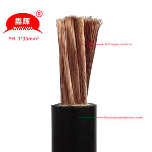 1x35mm2 25mm 35mm 50mm 70mm <span class=keywords><strong>Cable</strong></span> de goma <span class=keywords><strong>Cable</strong></span> flexible YH Cobre 500 <span class=keywords><strong>amperios</strong></span> - Product Image 1