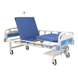 Lit médical manuel à 2 fonctions en ABS de haute qualité GIVISEM GV-1-01 certifié CE ISO pour patients et soins hospitaliers - Product Image 1
