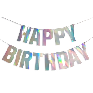 Guirnalda de Letras Doradas con Lámina de Oro para Cumpleaños Merri Wish - Decoración para Fiestas y Suministros - Product Image 2