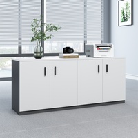 Mueble Archivador Modular de Melamina, Simple, Comercial e Industrial, para Oficina, Hogar, Escuela, Hospital, Almacenamiento en Pared, Comedor