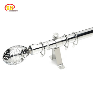Nuevos diseños de juego de barras para cortinas, soporte para barra de cortina, estilo sureño engrosado, dorado, para interior y exterior, de hierro, con remate, 16-28mm - Product Image 3