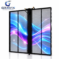 Écran LED transparent haute luminosité P3.91 4K, 70 % de transparence, étanche, lisible en plein soleil, garantie 3 ans, montage mural pour