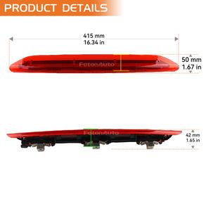 Troisième feu stop pour <span class=keywords><strong>VW</strong></span> <span class=keywords><strong>Polo</strong></span> <span class=keywords><strong>IV</strong></span> MK4 <span class=keywords><strong>9N</strong></span> 9N3 <span class=keywords><strong>Hatchback</strong></span> 2002-09, projecteur LED, feu arrière rouge, feu stop OEM : 6Q6945097 - Product Image 3