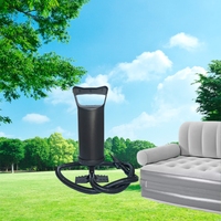 Pompe manuelle noire durable pour coussin gonflable, matelas gonflable avec échantillons disponibles, expédition par fret aérien.