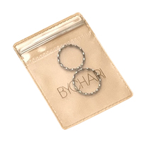 Sac d'emballage de bijoux à fermeture éclair 2022 Fashion, Mini pochette à fermeture éclair transparente en PVC personnalisé pour bijoux/collier