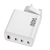 Chargeur mural léger et portable 140W GaN 3C1A PD 31 28V avec garantie de 4 ans pour ordinateurs portables, smartphones et tablettes