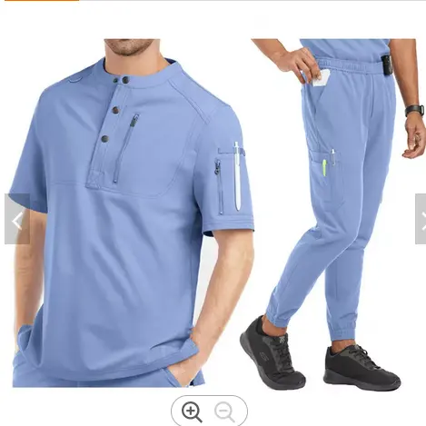 Uniform Medical Scrubs Fashion Custom Hospital Medical Work Scrubs Mens Decent Handsome