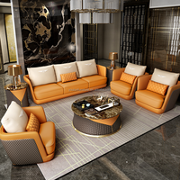Zeitgenössische Luxus-Wohnzimmer-Sofas Moderne Möbel mit Schwamm füllung